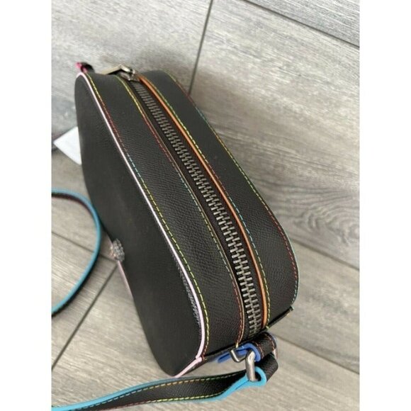 KURT GEIGER Richmond Leather Crossbody Bag In Black - Picture 4 of 8